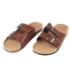 thumbnail image 5 of Sandalias de verano para hombre, estilo informal para exteriores, talla 42, de piel sintética marrón, con hebilla ajustable, 5 of 8