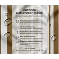 thumbnail image 5 of Soimoi Stripe Print Waterproof Fabric | Outdoor Material by the Yard | Tear-Resistant, UV Safe | Great for Bags, Rainwear, Covers & Curtains, Awning Cover Cloth - Brown, 5 of 7
