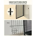 thumbnail image 4 of 44.1" Dog Crate Furniture, 3 Door Wooden Dog Crate Furniture for Small/Medium/Large Dog,White Brown, 4 of 8