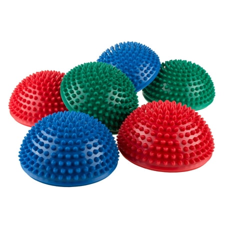 Balance Pods- Hedgehog Style Balancing and Stability Half Dome Stepping Stones for Exercise- Set of 6 for Kids and Adults by Hey!