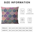 thumbnail image 5 of Qinduosi Throw Pillow Cover Pink Soft Colored Fish Squama Traditional Japanese Seamless Pattern Decorative Square Pillow Case for Home Bedroom Living Room Cushion Cover White, 5 of 5