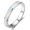 white, variant on Simple single-circle opal ring