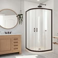 thumbnail image 5 of Dreamline DL-6702-22-06 Prime 36" Wide X 74 3/4" High Semi-Frameless Clear Glass Sliding, 5 of 11