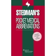 Angle View: Stedman's Pocket Medical Abbreviations [Paperback - Used]