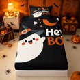 thumbnail image 4 of Erosebridal Halloween Pumpkin Twin Sheets, Kawaii Spooky Bedding, Black Orange, Black Reversible, 3pcs, 1 Flat Sheet, 1 Fitted Sheet and 1 Pillowcase, 4 of 6