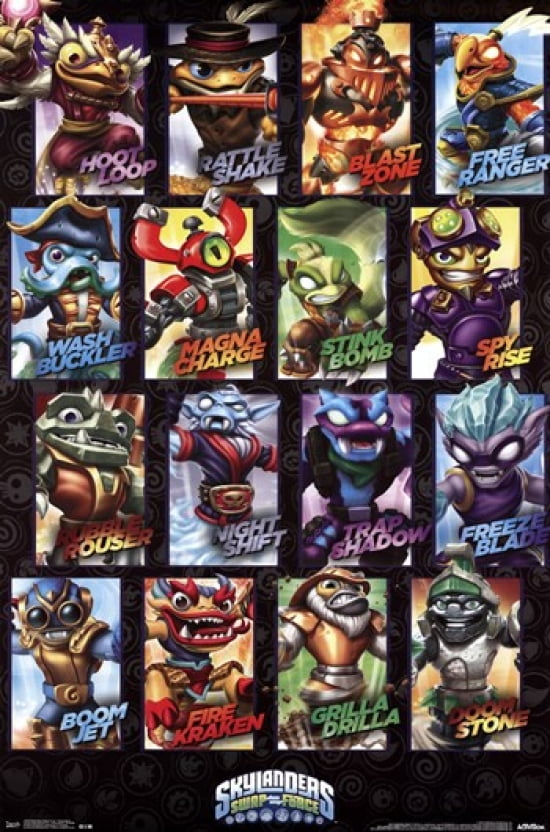 Skylanders Swap Force -Swappables Poster Print - Walmart.com - Walmart.com