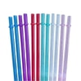 thumbnail image 2 of Reusable Plastic Straws with Rings 12 Pack Set, Hard Drinking Straws Replacements for Tumbler Mugs, Colorful Everyday Beverage Straws Combo for Party Home Kitchen, 2 of 6