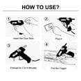 thumbnail image 5 of 20W Glue Gun Mini Hot Melt Glue Gun Electric Heat Temperature Gun Repair Tool Set With Transparent Glue Stick 7x100mm Power Tool ,Fast Preheating, 5 of 5