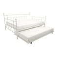 thumbnail image 6 of DHP Manila Metal Daybed and Trundle, Full/Twin Size, White, 6 of 23