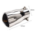 thumbnail image 6 of Dream Lifestyle Exhaust Tube Anti-oxidizing Rustproof Straight Heart Shaped Universal Car Exhaust Muffler for Van, 6 of 8
