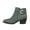 GREY/SUEDE, variant on Dream Pairs Women Chunky Boots Low Heel Almond Toe Side Zipper Ankle Boots Shoes DAB214 BLACK/SUEDE Size 8