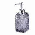 thumbnail image 1 of Botella desinfectante de manos portátil gris humo - Botella de champú recargable for artículos esenciales de viaje y baño, 1 of 2