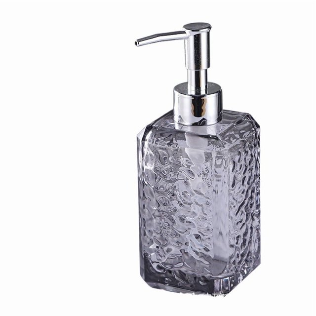 Botella desinfectante de manos portátil gris humo - Botella de champú recargable for artículos esenciales de viaje y baño