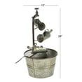 thumbnail image 4 of DecMode Gray Fountain Indoor Outdoor Decor with Watering Cans, 4 of 12