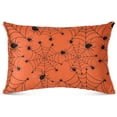 thumbnail image 2 of GZHJMY Halloween Spider Web Pillowcase Plush Pillowcase for Hair and Skin, Soft Standard Size Pillow Cases Zippered Queen Pillow Case Set of 1-20x26in Home Decor, 2 of 7