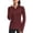 Red Merlot, variant on Workout Jackets for Women Athletic Running Gym Yoga Jacket Lightweight Full Zip Slim Fit Sports Tops Thumb Holes Pockets