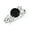 Black Spinel, variant on Three Stone Moissanite Engagement Rings for Women 925 Sterling Silver Twisted Solitaire Diamond Ring White Gold Infinity Wedding Anniversary Ring Size 6