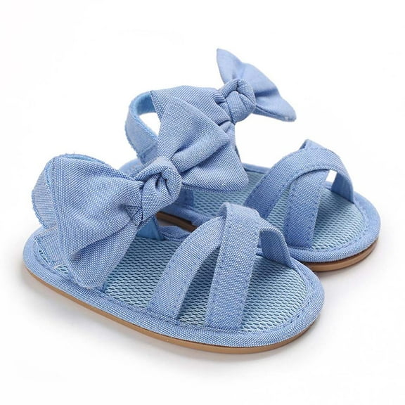 SROBPTY Sandals on, Kids Sandals, Toddler Sandals, Toddler Baby Girls Boys Baby Shoes Soft Sole Non-slip Baby Toddler Sandals, Blue, 12-15 Months
