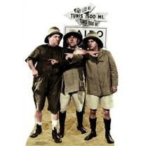 Three Stooges Safari Poster # 12x16 Print on Metal Sign 12in x 16in Square Adults Best Posters