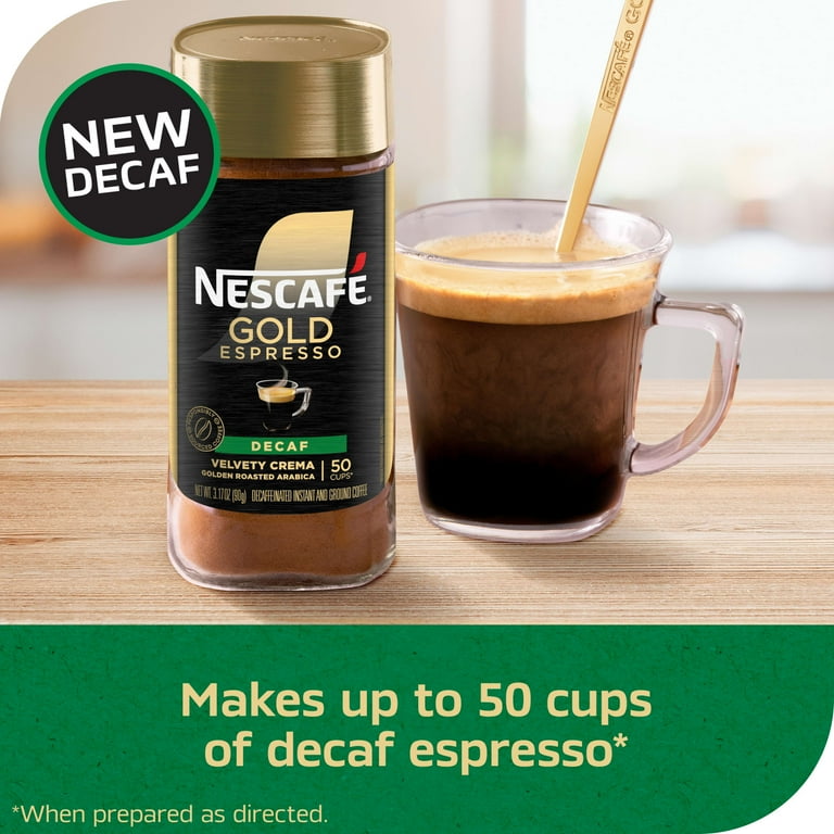 NESCAFÉ Gold Decaf Espresso Intense Instant Coffee oz Makes Up