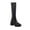 Black, variant on FRSASU Women Boots ,Platform High-Heeled Sleeve Leather Waterproof Platform High-Top Women'S Boots