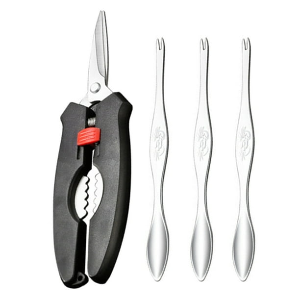 Hemoton Lobster Tools Crab Seafood Crackers Leg Set Picks Opener