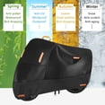 thumbnail image 4 of Cubierta de motocicleta pequeña resistente, cubierta de protección para exteriores, impermeable y duradera para todas las estaciones, con almacenamiento con orificios de bloqueo, 4 of 5