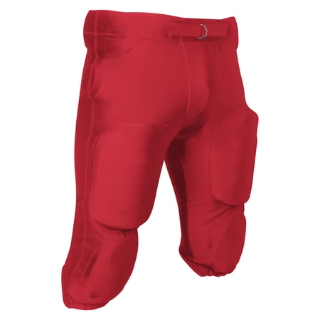 Blocker Traditional Poly/Spandex Football Game Pants, Adult Large, Scarlet