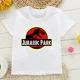 thumbnail image 3 of Camiseta de Jurassic Park para niños, ropa de dinosaurios para niños y niñas, camisetas de algodón, camisetas de verano, 3 of 5