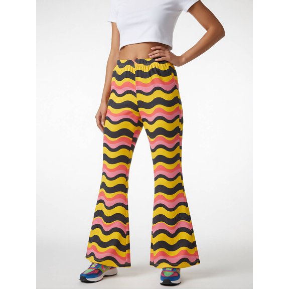 Comfortable Smart Flare Leggings for Girls Slim-Fit Bell Bottoms Wide Leg Trousers High Rise for Little Girls Age 3-10