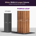 thumbnail image 4 of PURPLE LEAF 10' x 10' Hardtop Gazebo Wood Grain Aluminum Frame Galvanized Steel Double Roof with Netting and Curtains Outdoor Patio Gazebo Deck Backyard Garden, 4 of 9