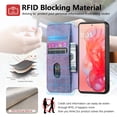 thumbnail image 5 of for Motorola G Stylus 5G (2024) Wallet Case with Card Slots&Cash Slot【RFID Blocking】, With Wrist Kickstand,Flip Folio Book PU Leather  Shockproof Anti-fall Rugged Phone case Cover For Women Men,Purple, 5 of 13