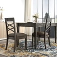 thumbnail image 3 of 596486 Vienne Vintage Faded Turkish Medallion Ivory and Navy Area Rug 7'10"x10', 3 of 9