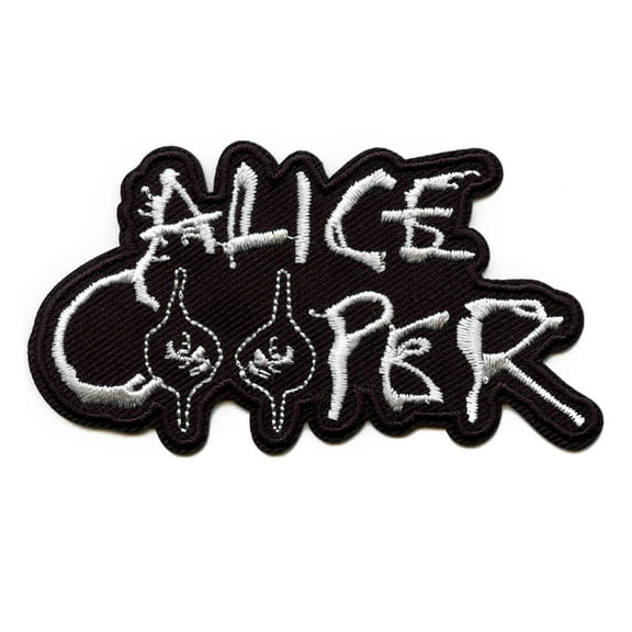 Alice Cooper Eyes Logo Patch Main Name Embroidered Iron On