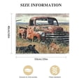 thumbnail image 3 of Shiartex  Rustic Old Pickup Trucks Wall Art Farmhouse Faux Window Canvas Country Scene Paintings Decor Trucks Picture Framed Modern Artwork Decor for Bathroom Bedroom Hanging 20x16in, 3 of 6
