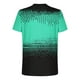 thumbnail image 5 of Camisetas de Manga Larga para Hombres Imprimir Fallow Cuello Redondo Camiseta, Moda Casual Manga Corta Mezcla de Algodón/Lino, 5 of 9