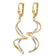 thumbnail image 2 of 14K Two-Tone Gold Earring Drop & Dangle Women'S 50 mm 14, 2 of 3