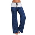 thumbnail image 3 of Pantalones de yoga Pantalones deportivos de pierna ancha para mujer Pantalones de secado rápido para exteriores, Azul, M sidaley AP001584-12, 3 of 7