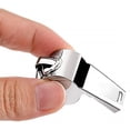 thumbnail image 3 of 6 Pack Stainless Steel Whistles, Whistles With Rope Child Whistle Loud Whistle, 3 of 5
