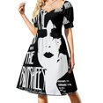 thumbnail image 1 of Vestido de manga corta SATB de Rock alternativo de los años 80 ropa para mujer vestidos de noche para mujer vestido de verano 2025 para mujer, 1 of 6