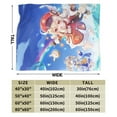 thumbnail image 3 of Genshin Impact Bed Blanket Air Conditioner Quilt Ultra Soft Flannel Blanket All Season Fuzzy Blanket Reversible Fluffy Plush Blanket 40"X30", 3 of 8