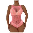 thumbnail image 2 of uublik Valentines Lingerie Set for Women Plus Size Babydoll Bodysuit Sexy Naughty Lace, 2 of 5