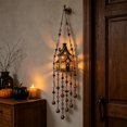 thumbnail image 6 of BingTong Halloween Themed Wind Chime Acrylic Outdoor Decor,Wind‑Chime‑Style Wall Pendant with Ghost,Witch Hat,Pumpkin and so on Design,Bead‑Strung Holiday Decor,for Window,Door,H-B, 6 of 6