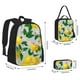 thumbnail image 2 of Disketp Lemon1 Mochila Estampada de Gran Capacidad con Lonchera y Estuche, Set de 3 Piezas para Estudiantes, 2 of 7