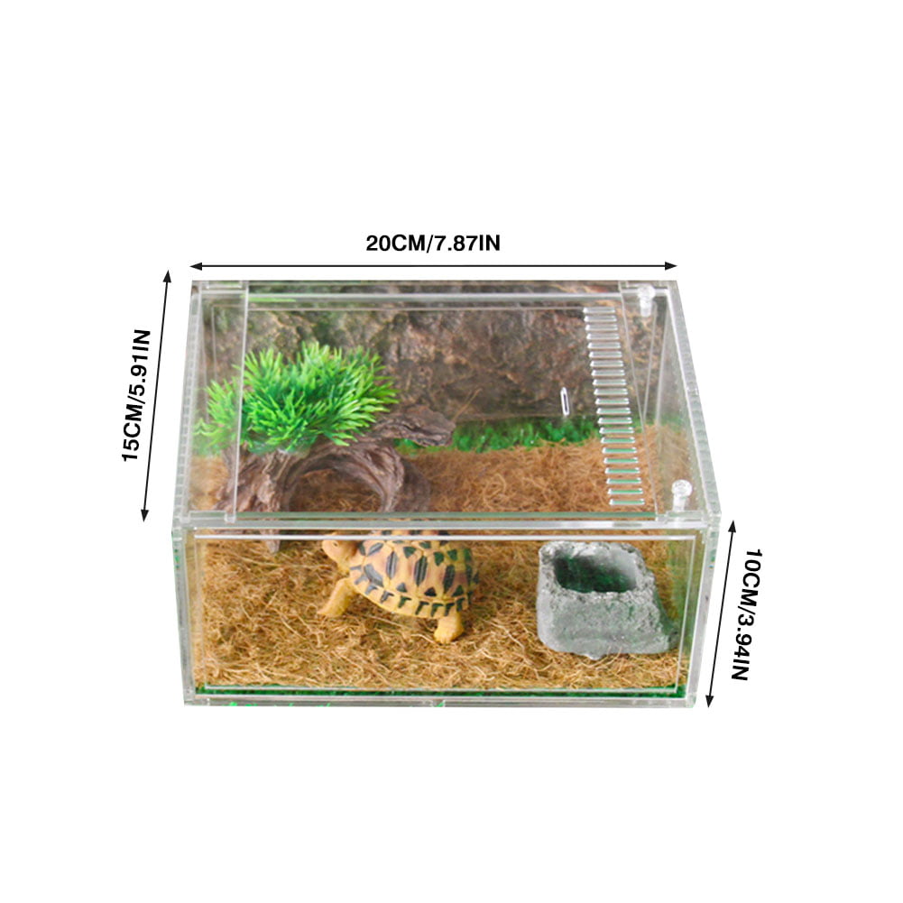 Transparent Acrylic Pet Reptile Tank Insect Snake Breeding Breeder Rearing Box
