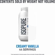 Isopure, Zero Carb 100% Whey Protein Isolate, 25g Protein Powder, Creamy Vanilla, 3 lb