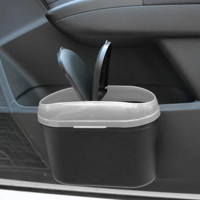 Oleegame 1PC Kids Snack Boxes For School Car Trash Can Multi Purpose Car Portable Storage Mesh Bag Car Garbage ,Grey Gray