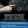 thumbnail image 3 of Módulo de control del clima del calentador de aire acondicionado A/C para Dodge para Ram 1500 2500 3500 2006 para Dodge Dakota 2005 Panel de control HVAC No.55056569AD/55056569AE, 3 of 7