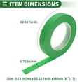 thumbnail image 4 of Unique Bargains Painters Tape Easy Removal 5500x1.9x0.01cm / 60.15 Yards x 0.75 Inches x 140um Masking Master Tape Green, 4 of 6