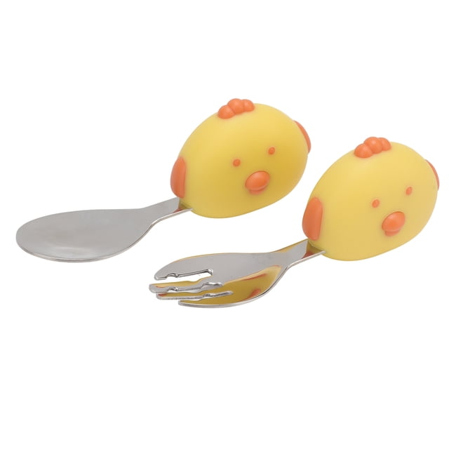 Toddler Utensils Set, Stainless Steel Toddler Forks And Spoons With Travel Storage Box, Portable Short Handle Self Feeding Flatware Set For Home, Schools, Kindergartens